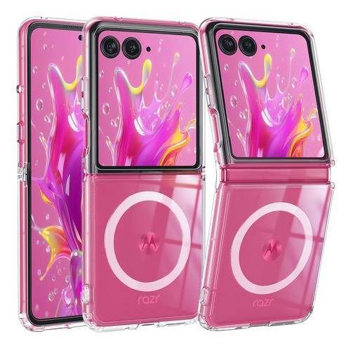 Funda Para Motorola Moto Razr 60 Ultra 5g 2025 Magnética Flexible Y Duradera Transparente De Tpu Resistente A Golpes