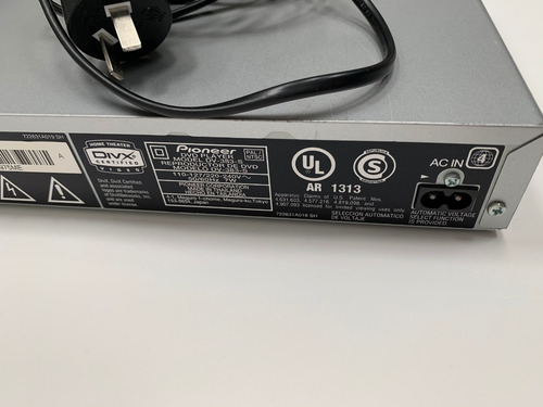 Reproductor Dvd Pioneer Dv-383 C/ Control (para Revisar)