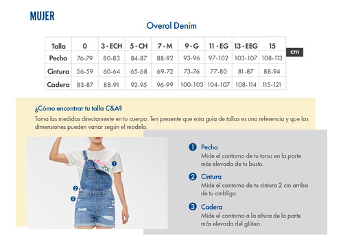 Mono Estilo Overol De Mujer C&a (3002039)