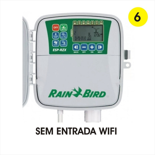 Imagem 1 de 4 de Controlador Irrigação Rzx 6 Est Outdoor Rain Bird - Sem Wifi