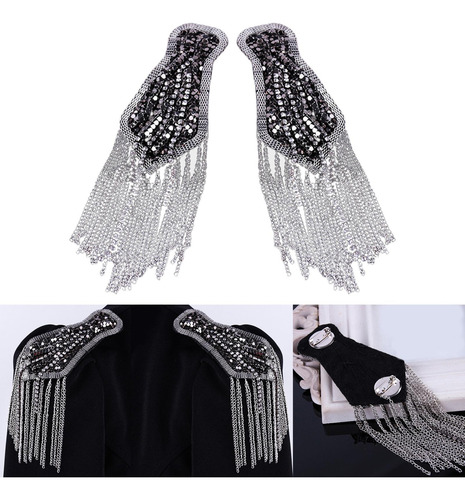 Broches De Diamantes De Imitación De Metal Con Charretera