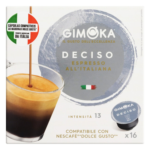  Café deciso espresso en cápsula Gimoka sem glúten