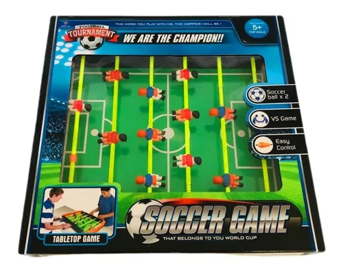 Brinquedo Infantil Mesa De Pebolim Pequena Jogo Totó Completo Futebol De  Mesa em Promoção na Americanas