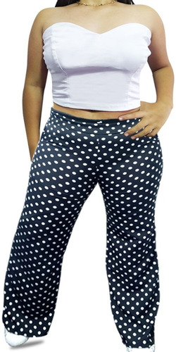 Conjunto Blusa Strapless Pantalon Moda Prenda Femenina Tops