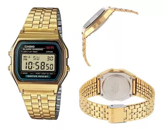 Reloj Casio Vintage Retro Clásico Dorado Digital Alarma Luz