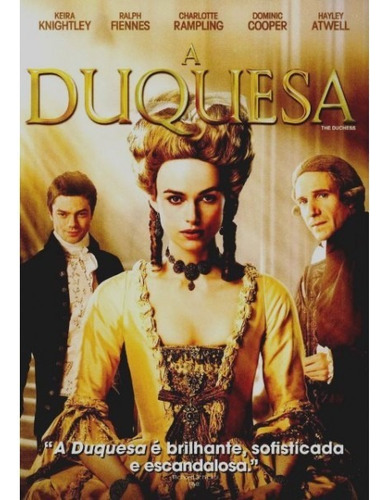 Dvd A Duquesa - Keira Knightley Ralph Fiennes - Lacrado Novo