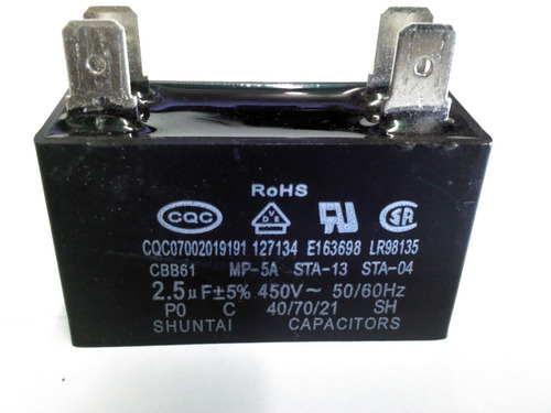  Capacitor Marcha 5 Mf 440 Vac Aire Split (2 Unds)
