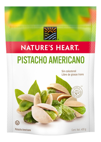 Nature's Heart snack de frutos secos pistacho americano 400gr