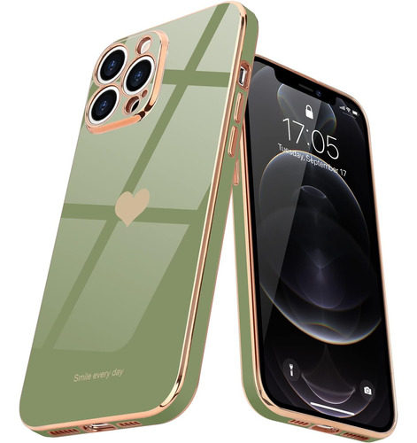 Funda Teageo Para iPhone 12 Pro Max Light Green