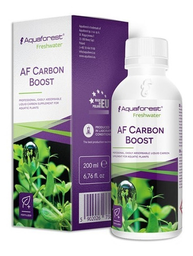 Aquaforest Af Carbón Boost 200 Ml Acuario Plantado Pecera 