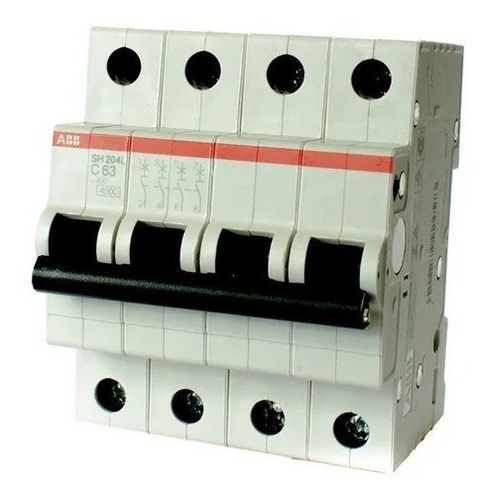 Interruptor Automatico Abb Sh 204l-c63  63a