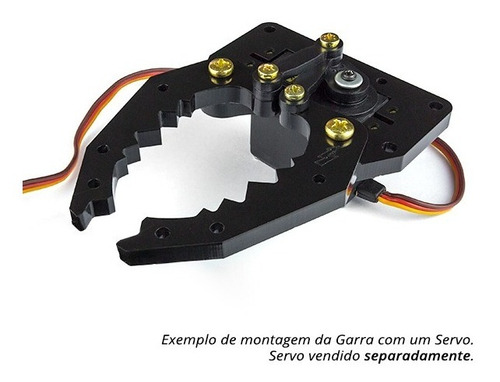Garra Robótica Croc V2 - Para Servo Grande - Arduino