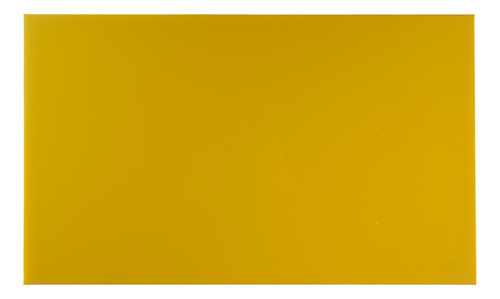 PrátiCOZ Placa canto reto retangular 50 cm x 30 cm cor amarelo
