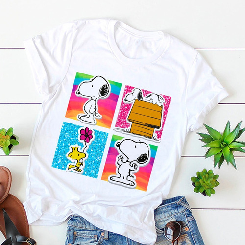 Remera Snoopy Charlie Brown Comic Hombre Mujer Unisex