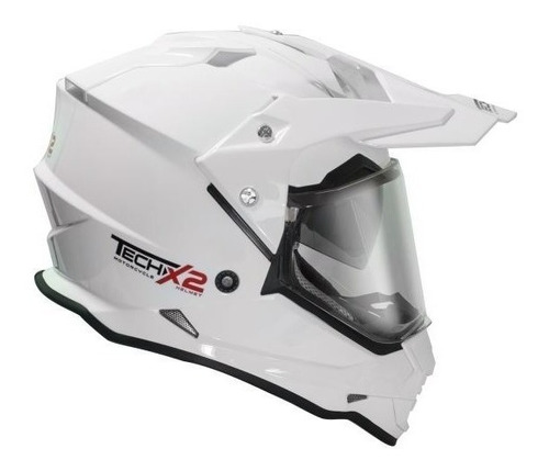 Casco Cross Techx2 632a C/mica Blanco Moteros