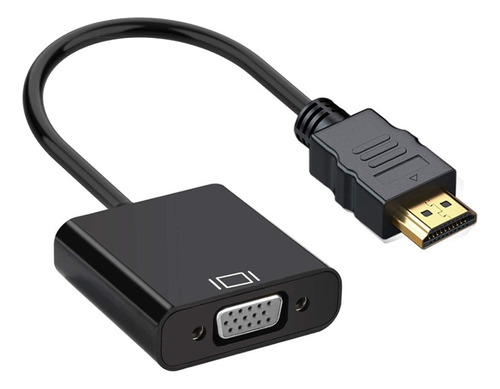 Adaptador De Hdmi Macho A Vga Hembra Con Audio 3.5mm Nnet