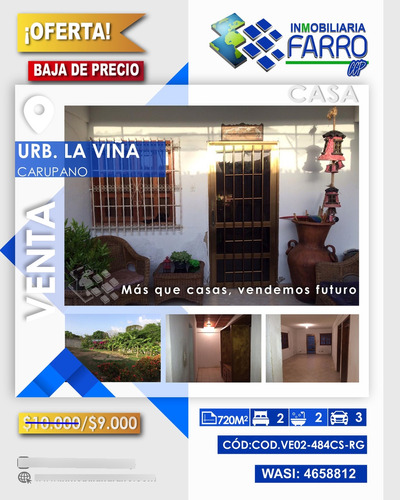 Se Vende Galpon En Urb. La Viña Carupano Ve02-484cs-rg