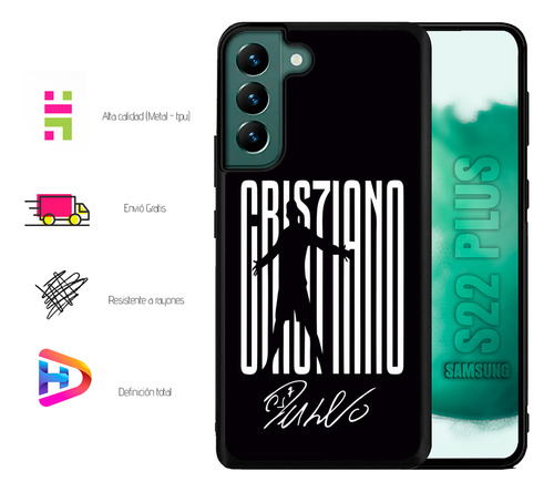 Funda Uso Rudo Diseños Para Samusng S22 Plus Más Complemento Criistiano Cr-7