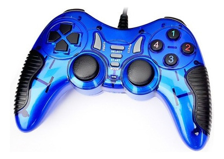 Joystick Gamepad Pc Kolke Kgj-065 Usb Vibración Rojo / Azul