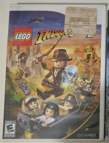 Juego Nintendo Wii Lego Indiana Jones 2: The Adventure Conti