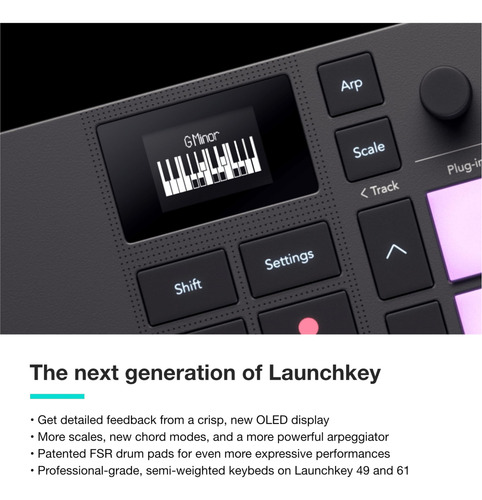 Controlador De Teclado Midi Novation Launchkey Mini 25 Mk4