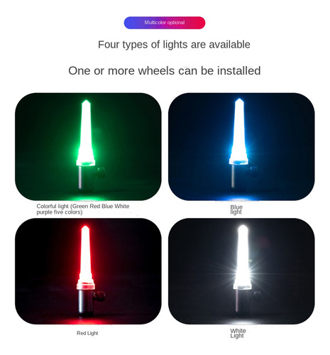 1 Par De Luces Inteligentes Para Radios De Bicicleta, Luces