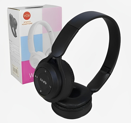 Auricular Bluetooth Manos Libres Inalámbrico Vincha Y08 Negro