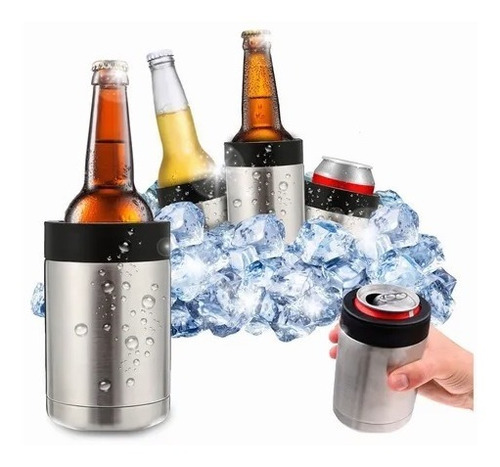 Cubre Lata Termico 350 Ml Funda Acero Inox Refresco Cerveza