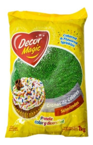 Grana Decormagic Verde Oscuro X1kg