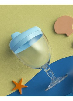 Copa De Bebé Azul Cubiertos Para Bebés Taza De Agua Alta Con 