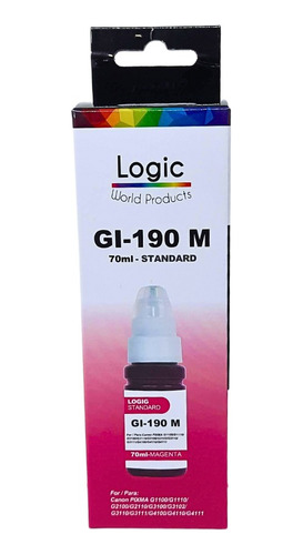 Tinta Para Canon Gi-190 /790/890/990 Refill Ink De 70 Ml