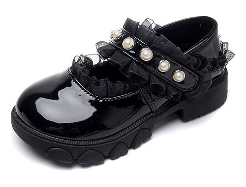 Zapatos Pequeños De Cuero Para Niña Pearl Princess Shoes [u]