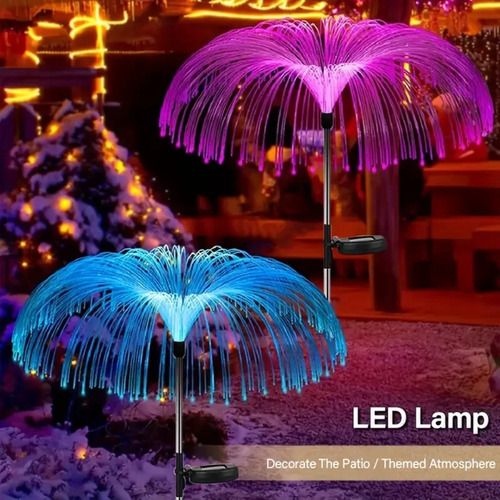 Luces Led Solares Con Forma De Medusa Para Exteriores, Jardí