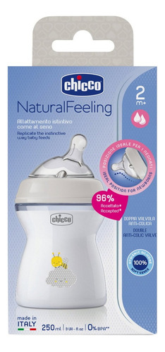 Mamadera Biberon Chicco Natural Feeling 250ml 2m+