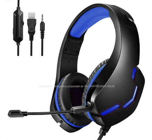 Auriculares Headset Gamer Microfono Led Profesionales J10