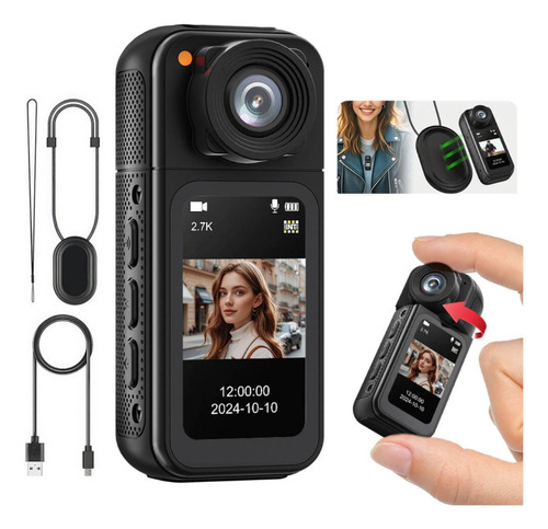 Mini Sport Cam Wifi Nocturna Imán Lente Cámara Deportiva