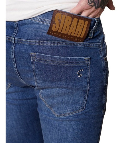 Jean Sturdust Azul Elastizado Hombre Sibari