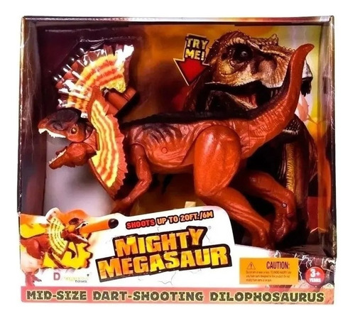 Dinosaurio Mighty Megasaur Luz Y Sonido Lanza Dardos 
