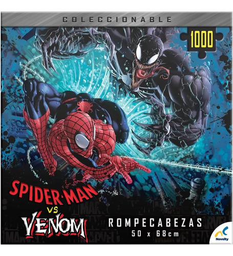 Rompecabezas Puzzle 50 X 68 Cm Spiderman Vs Venom 1000 Pcs