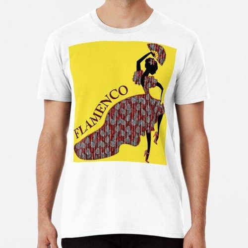 Remera Baile Flamenco - Bailaora Flamenca Con Abanico Algodo