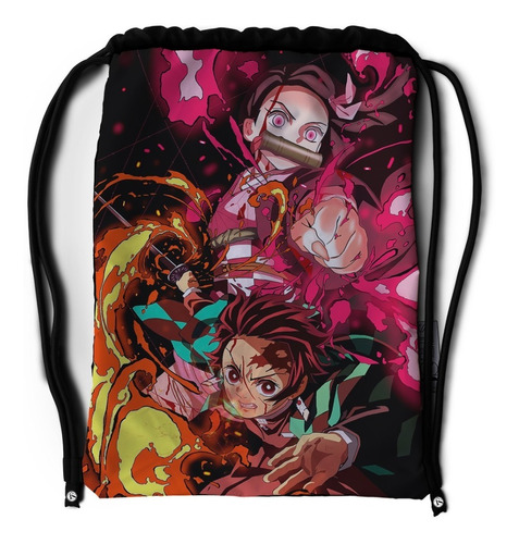 Tula Deportiva Impermeable Nezuko Y Tanjiro Demon Slayer 