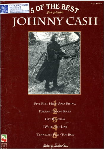 Johnny Cash 5of The Best * Partitura Piano Acordes Guitarra