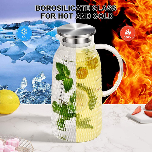 Jarra Aofmee, Jarra De Vidrio De 81oz, Jarra De Agua Con ...