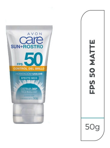 Avon Care Sun Protector Solar Facial Fps 50 - 50grs 