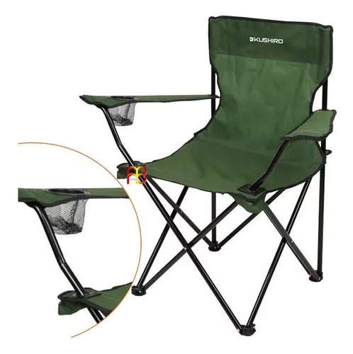 Silla Sillon Reposera Director Plegable Camping Porta Vaso 