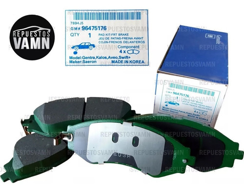 Pastillas Frenos Delanteras Aveo Optra Verdes Gm #176