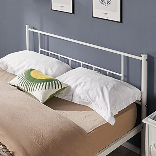 Base De Cama 13 PLG Matrimonial Blanco Yaheetech