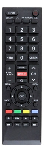 Control Remoto Toshiba Para Smart Tv Pantalla Netflix 