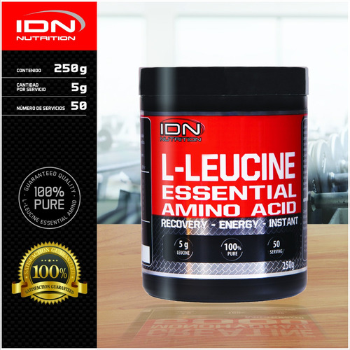 Leucina 250g - Idn Nutrition - Masa Muscular