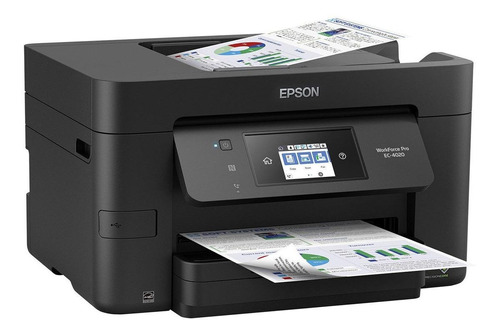 Impresora a color  multifunción Epson WorkForce Pro EC-4020 con wifi negra 100V - 120V